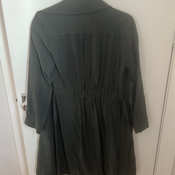 Club Monaco Olive green trench coat - Picture 3 of 3